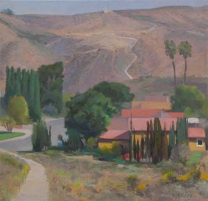 View from Hemingway, San Carlos, 24 x 24 inches, oil, 2013