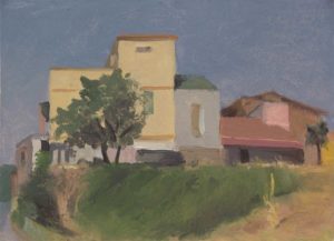 Home in Civita Castellana 11.5 x 15.5 inches, oil on paper mounted on panel, 2013 
