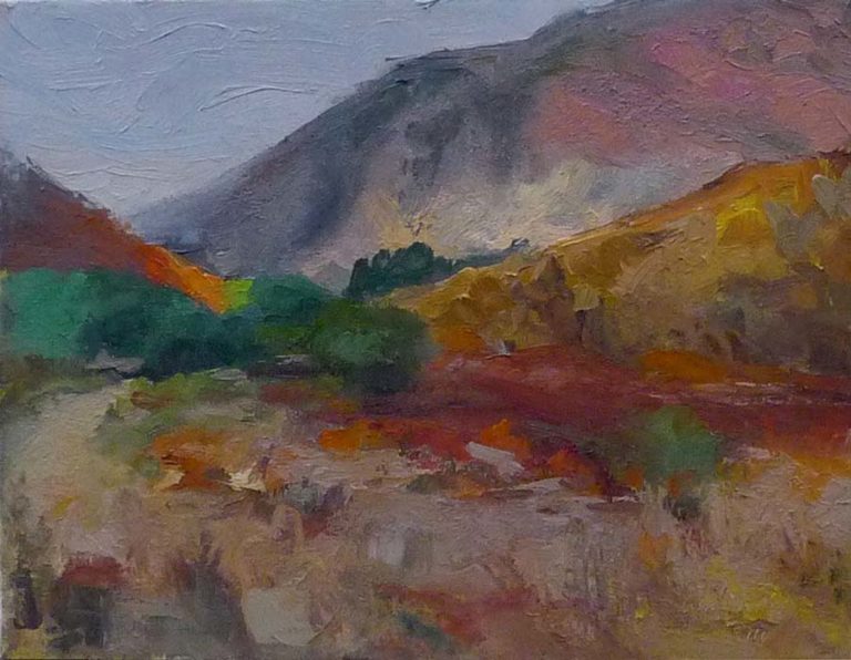 Mission Trails Caprice #2, oil on canvas, 2016