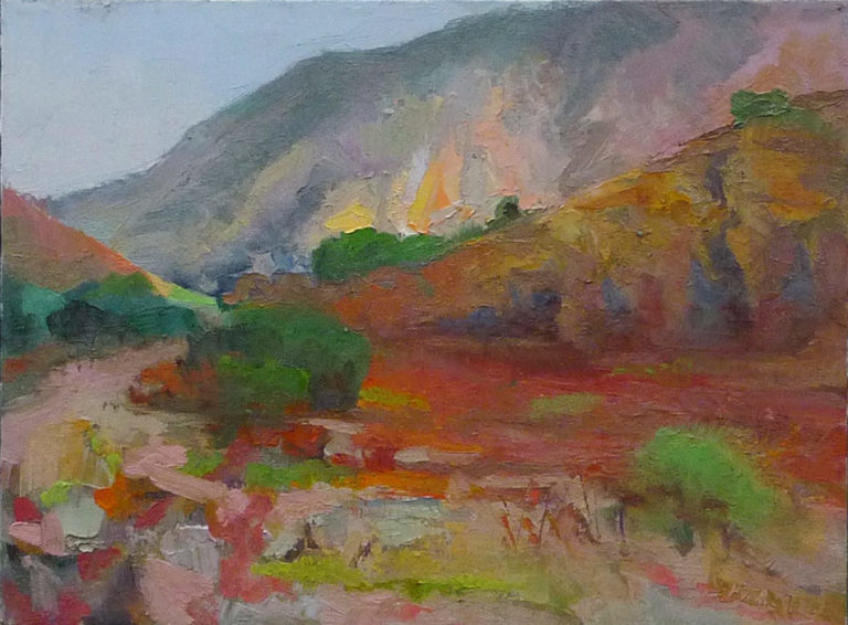 Mission Trails Caprice #1, oil on canvas, 2016